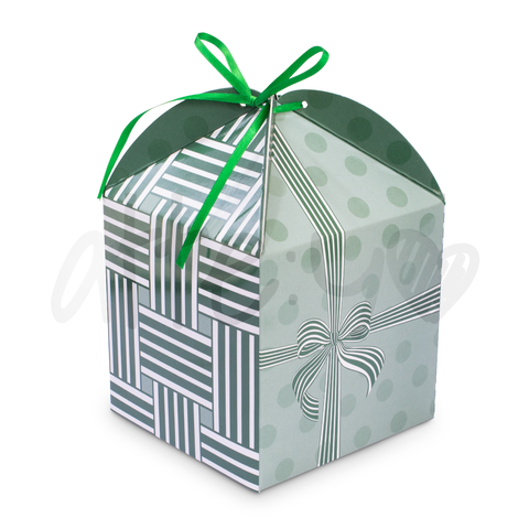 Caja multiusos de regalo Verde (Paq. de 10 unidades)