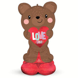 Globo Metálico Airloonz de 49" - Satin Brown Love Bear