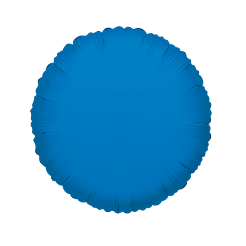 Globo Metálico 18" Círculo Azul Royal