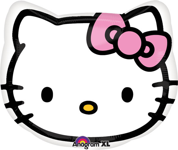 hello kitty con globos clipart