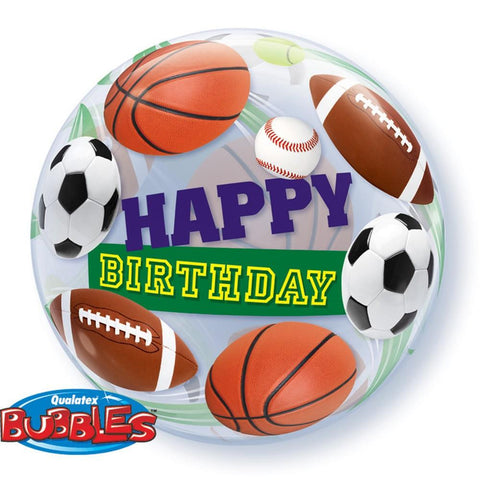 Globo Burbuja 22" Happy Birthday Balones