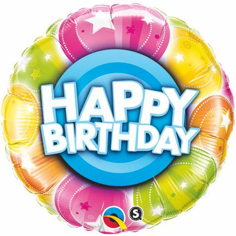 Globo Metálico 18" Happy Birthday-Make A Wish